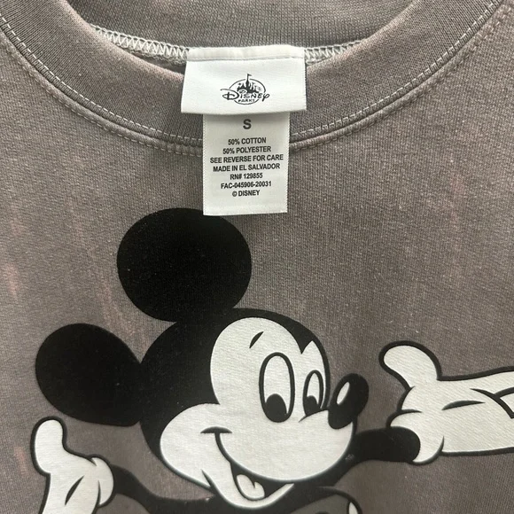 Disney Gray Crewneck Sweater with Mickey Mouse Graphic - Picture 2 of 5